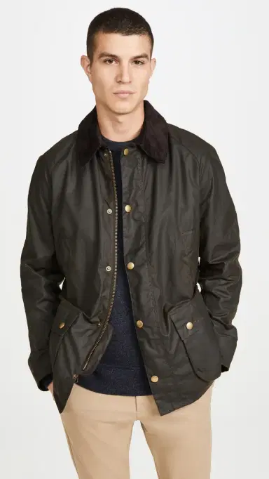 Barbour Ashby Wax Jacket Olive L | Thumbnail 2