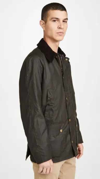 Barbour Ashby Wax Jacket Olive L | Thumbnail 4