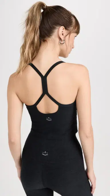 Beyond Yoga Spacedye Slim Racerback Cropped Tank Darkest Night | Thumbnail 3 Beyond Yoga Spacedye Slim Racerback Cropped Tank Darkest Night | Thumbnail 3