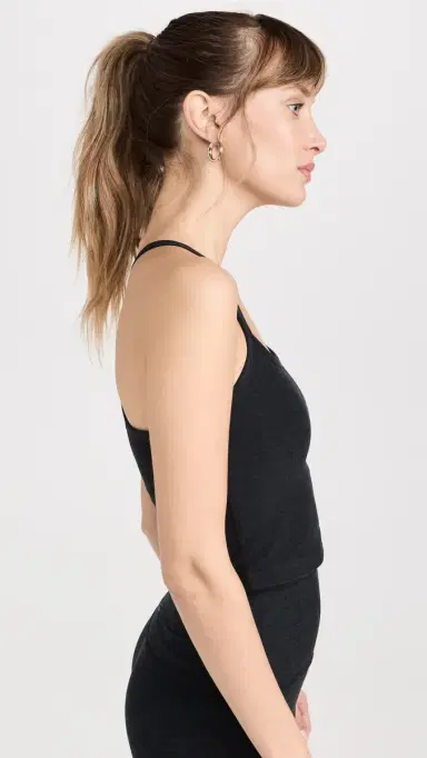 Beyond Yoga Spacedye Slim Racerback Cropped Tank Darkest Night | Thumbnail 4 Beyond Yoga Spacedye Slim Racerback Cropped Tank Darkest Night | Thumbnail 4