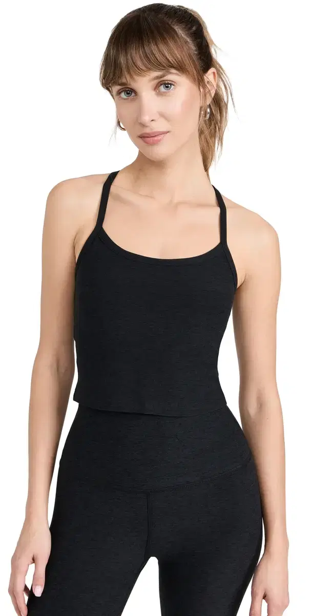 Beyond Yoga pacedye lim Racerback Cropped Tank Darkest Night