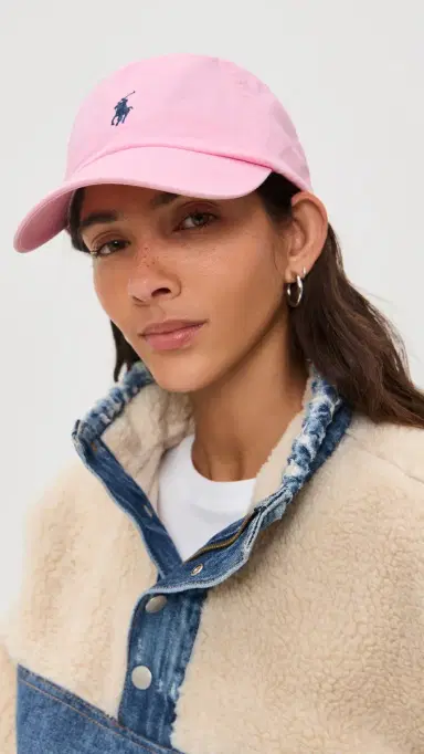 Polo Ralph Lauren Twill Classic Sport Cap Carmel Pink/Jewel Blue | Thumbnail 3 Polo Ralph Lauren Twill Classic Sport Cap Carmel Pink/Jewel Blue | Thumbnail 3