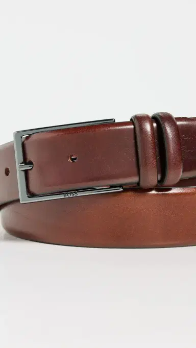 BOSS Carmello Leather Belt Medium | Thumbnail 4