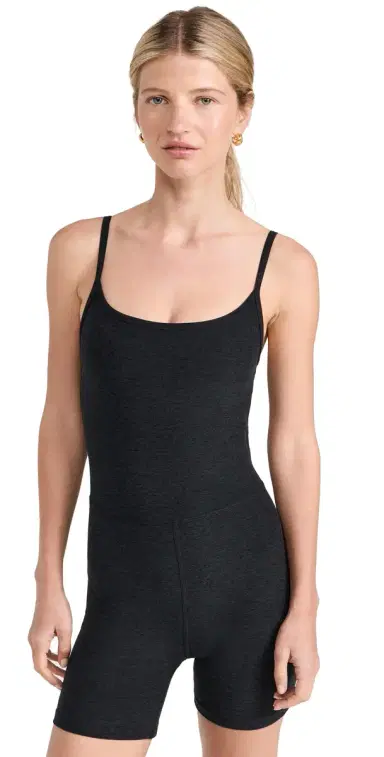 Beyond Yoga Spacedye Keep Pace Biker Jumpsuit Darkest Night | Thumbnail 1