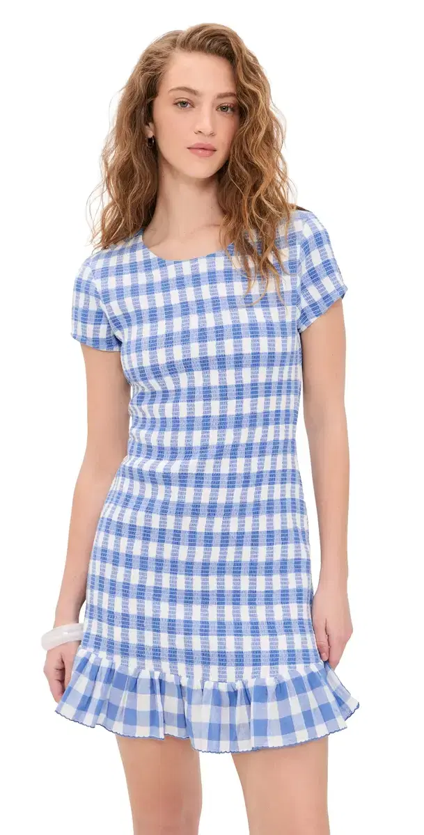 June ini Dress Blue Bonnet Gingham June ini Dress Blue Bonnet Gingham