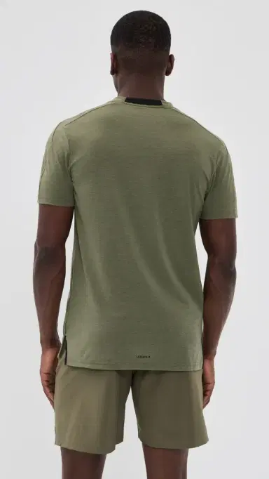 Adidas Designed For Training Workout Tee Olive Strata S | Thumbnail 3