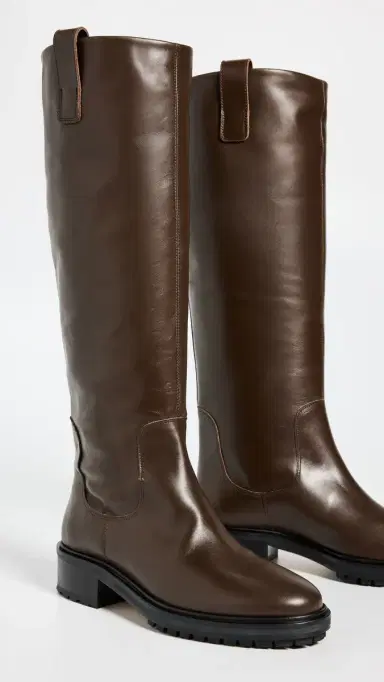 aeyde Henry Calf Leather Moka Riding Boots | Thumbnail 5 aeyde Henry Calf Leather Moka Riding Boots | Thumbnail 5