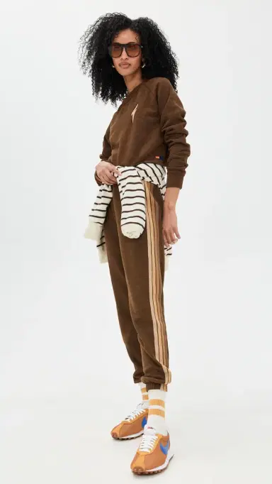 Aviator Nation 5 tripe Sweatpants Chocolate/Espresso | Thumbnail 5 Aviator Nation 5 tripe Sweatpants Chocolate/Espresso | Thumbnail 5