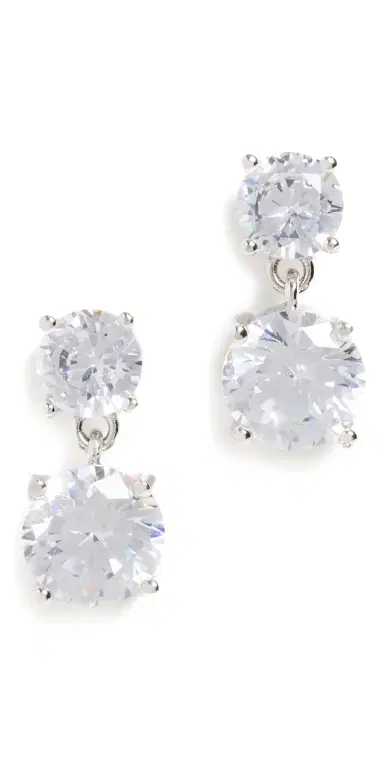Shashi Cz Drop Earrings | Thumbnail 1 Shashi Cz Drop Earrings | Thumbnail 1