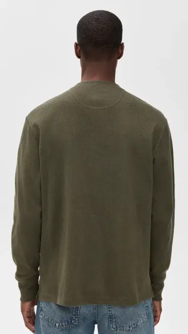 Filson Waffle Knit Henley Top | Thumbnail 3
