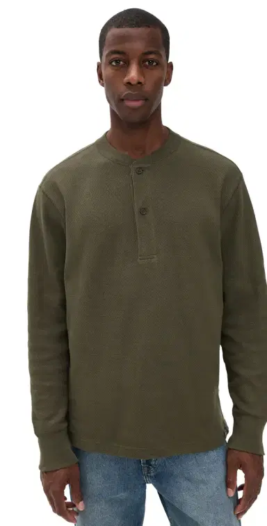 Filson Waffle Knit Henley Top | Thumbnail 1
