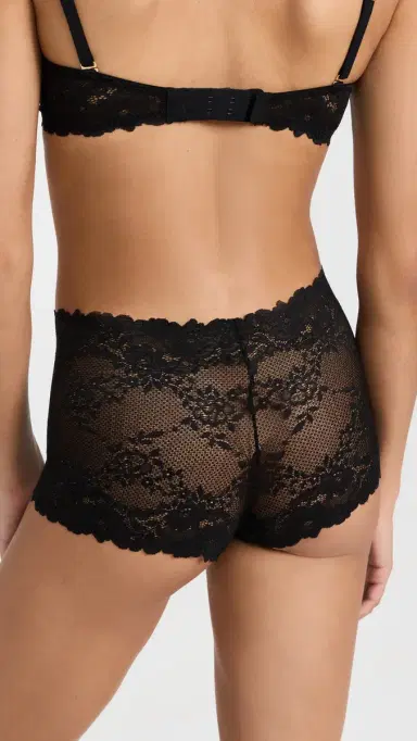 Natori Heavenly ace Boy Shorts Black | Thumbnail 3