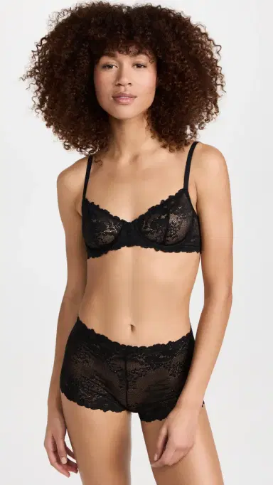 Natori Heavenly ace Boy Shorts Black | Thumbnail 4