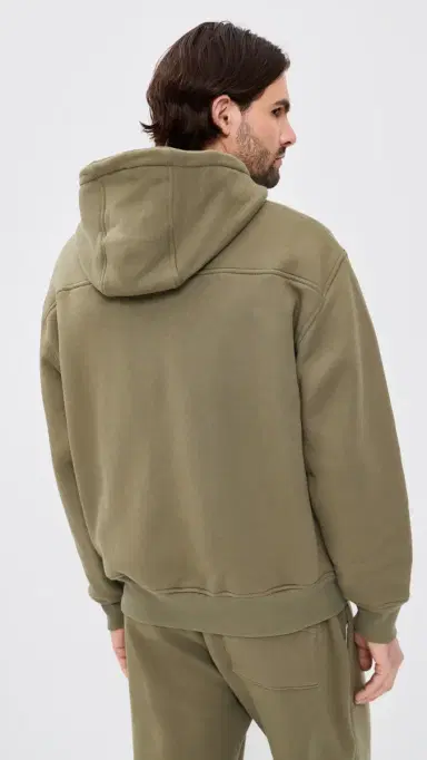 Rhude Classique Zip Up Hoodie Moss Green/Black L | Thumbnail 3