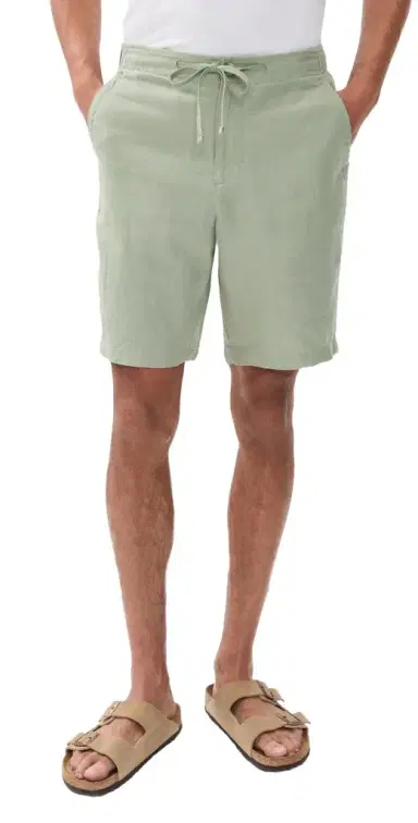 Vince Drawstring Hemp Shorts 9 atcha | Thumbnail 1 Vince Drawstring Hemp Shorts 9 atcha | Thumbnail 1