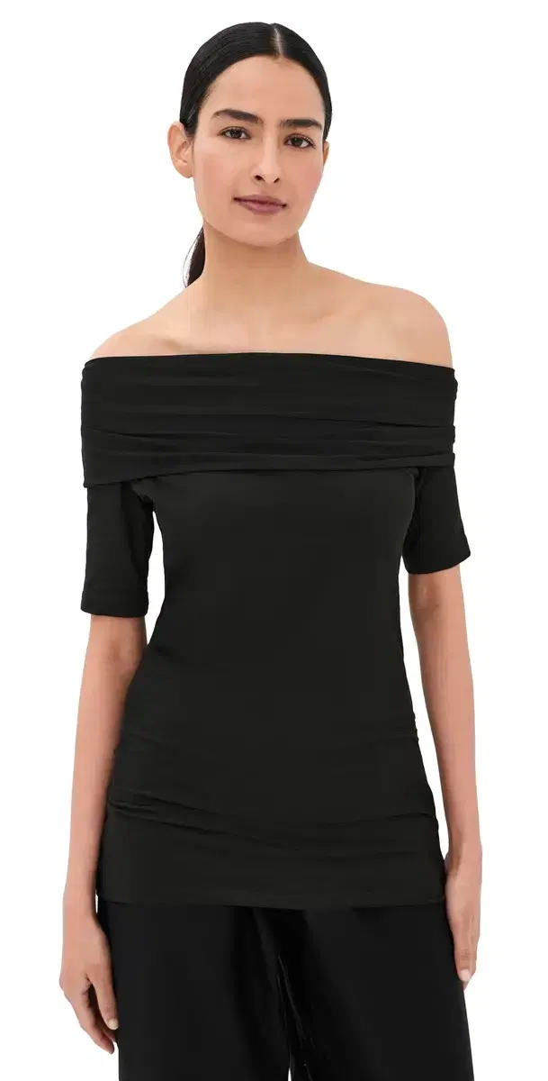 Lemaire hort leeve Twisted Top Black