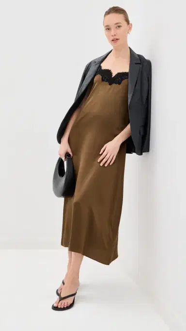 CO ilk Dress Chocolate | Thumbnail 5