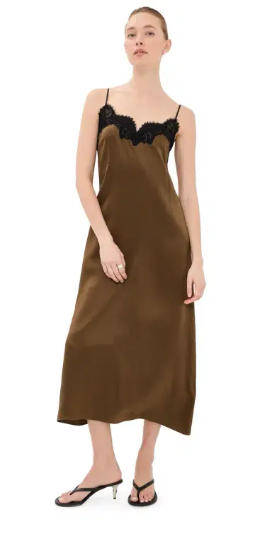 CO ilk Dress Chocolate | Thumbnail 1