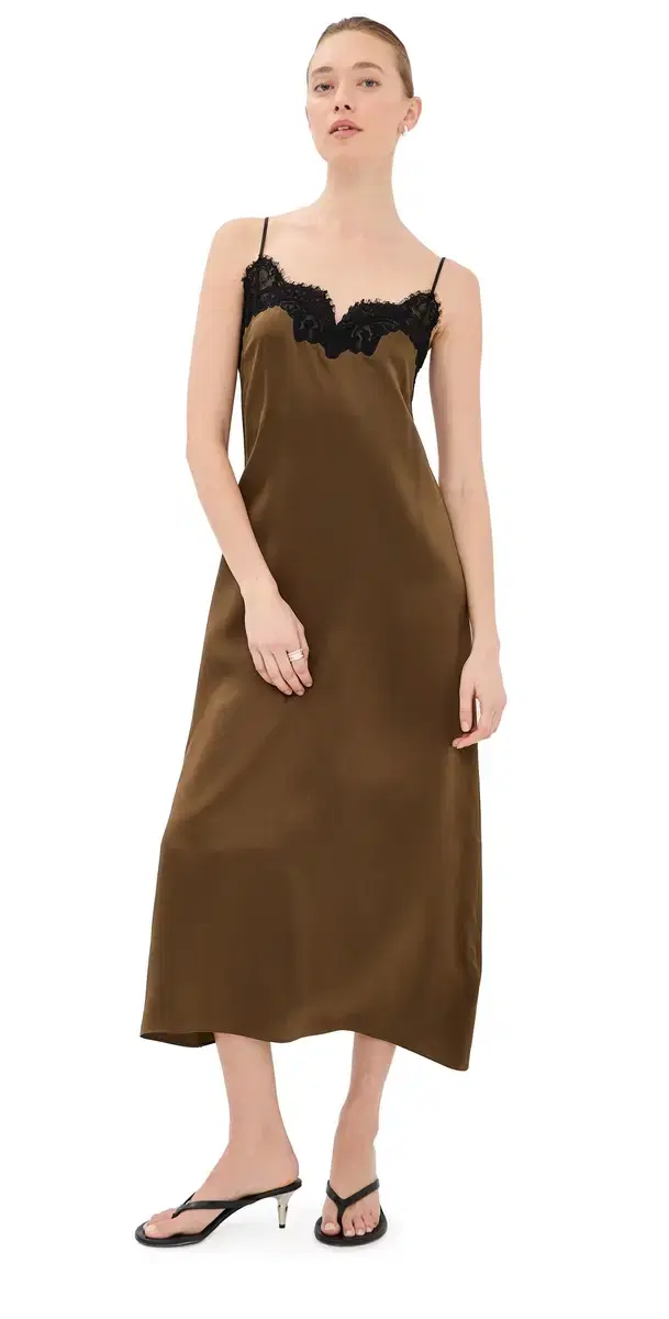 CO ilk Dress Chocolate