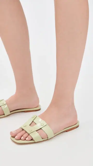 Veronica Beard Via Slides Light Pistachio Green 7 | Thumbnail 3