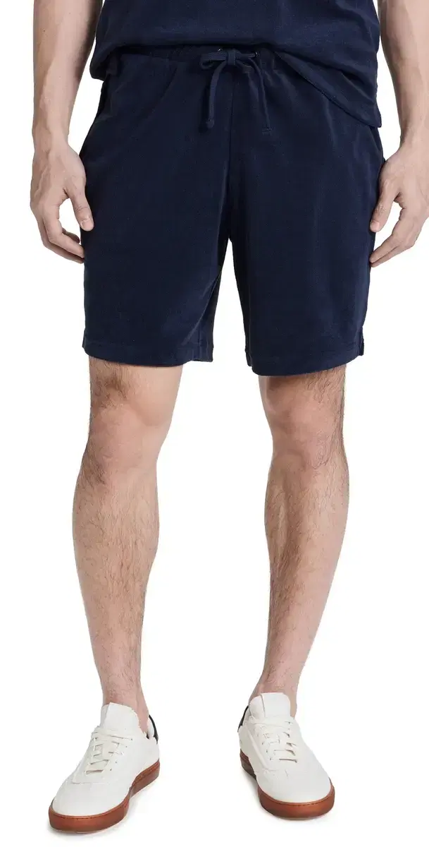Towel Terry Pull On horts 8 Deep Navy