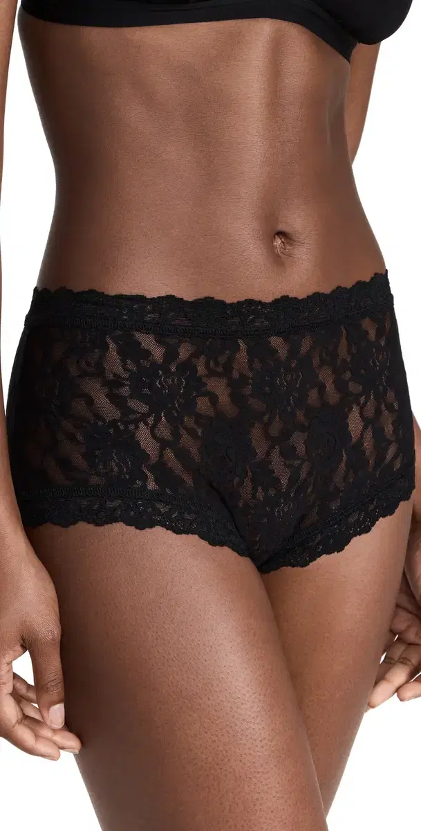 Signature ace High Rise Boy Shorts Black