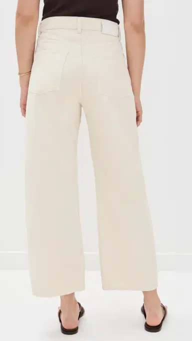 DL1961 Taylor Relaxed Barrel Ultra High Rise Ankle Jeans Flax (Vintage) | Thumbnail 3