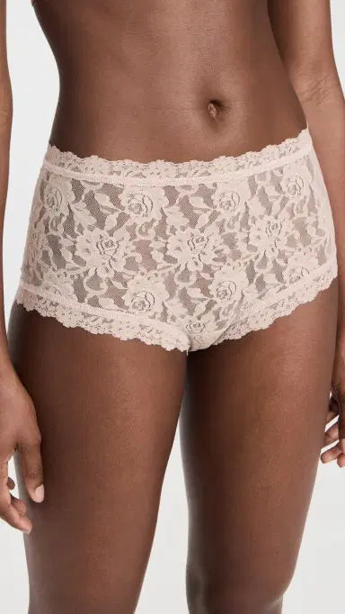 Hanky Panky ignature Lace High Rise Boy Shorts Chai | Thumbnail 2