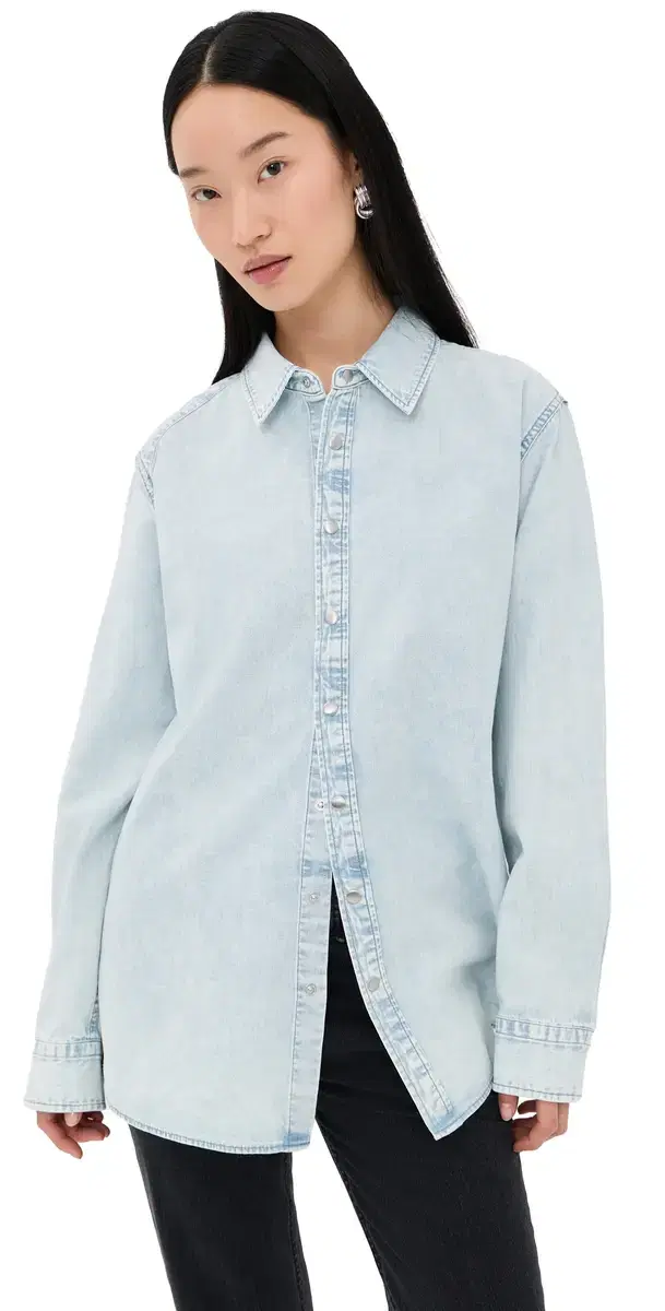 Tibi Denim hirting Charlie lim hirt Bleached Denim