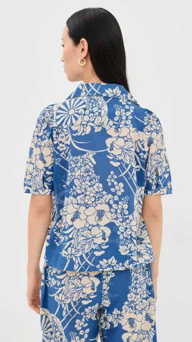 Alix of Bohemia Ophelia Royal poke Shirt Medium Blue | Thumbnail 3