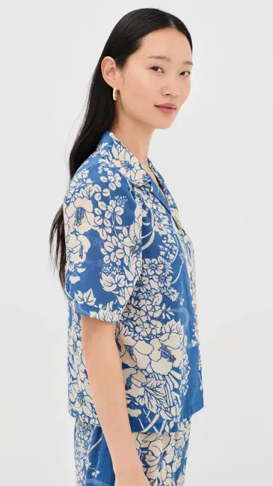 Alix of Bohemia Ophelia Royal poke Shirt Medium Blue | Thumbnail 4