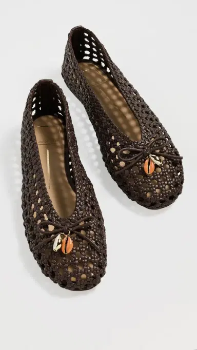 Dolce Vita Cason Woven Flats DK Brown | Thumbnail 2