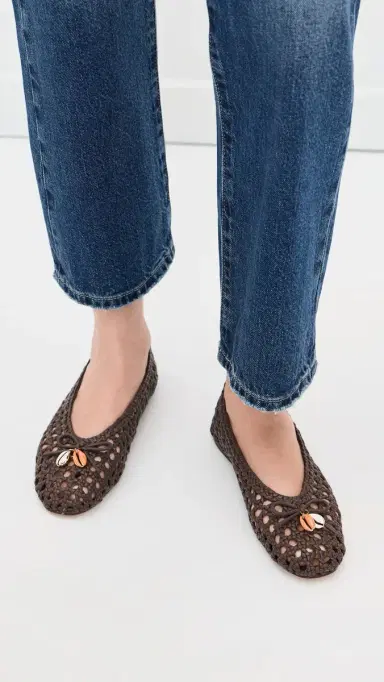 Dolce Vita Cason Woven Flats DK Brown | Thumbnail 3