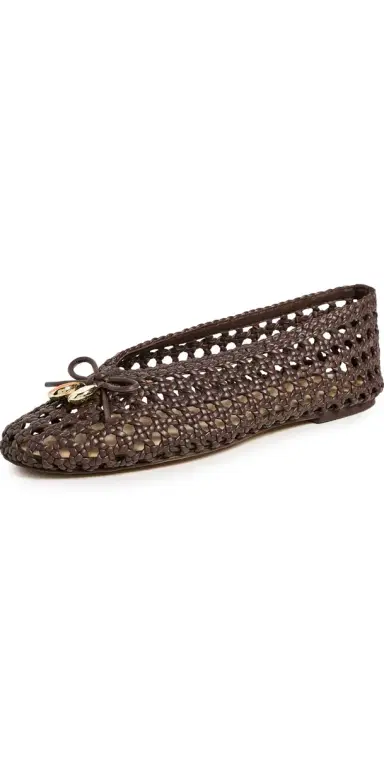 Dolce Vita Cason Woven Flats DK Brown | Thumbnail 1