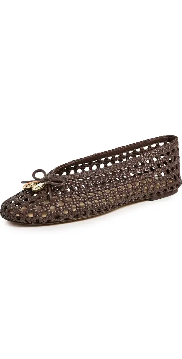 Cason Woven Flats DK Brown