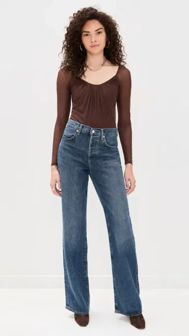 L'Agence Gwendolyn Thong Bodysuit Chocolate S | Thumbnail 5