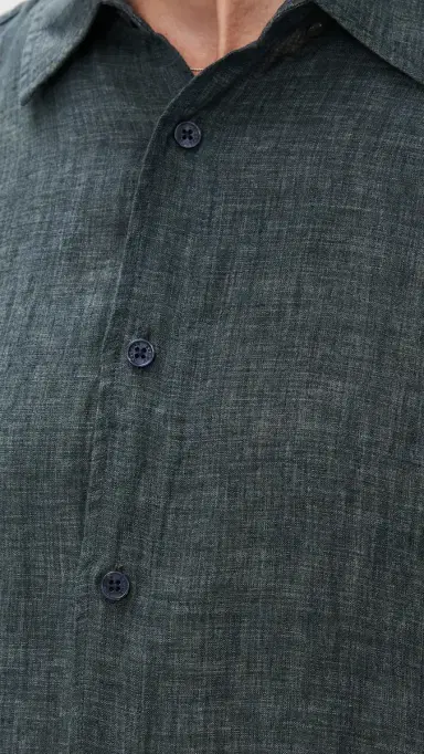 Orlebar Brown Justin Lino Stitched Button Down | Thumbnail 6 Orlebar Brown Justin Lino Stitched Button Down | Thumbnail 6