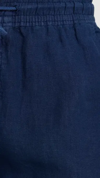 Vilebrequin Pacha Drawstring Linen Pants Bleu Marine | Thumbnail 6