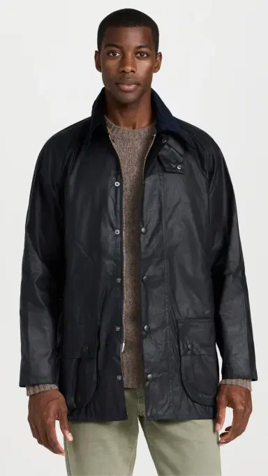 Barbour Beaufort Wax Jacket Navy 40 | Thumbnail 2 Barbour Beaufort Wax Jacket Navy 40 | Thumbnail 2