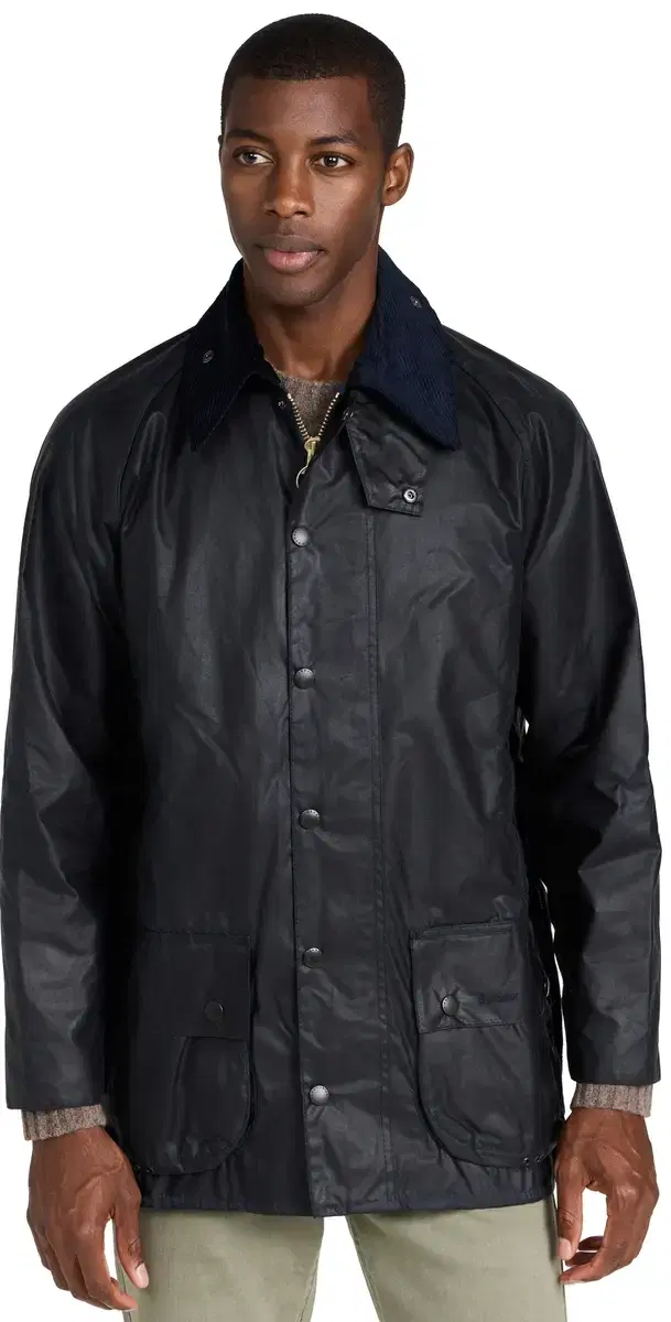 Beaufort Wax Jacket Navy