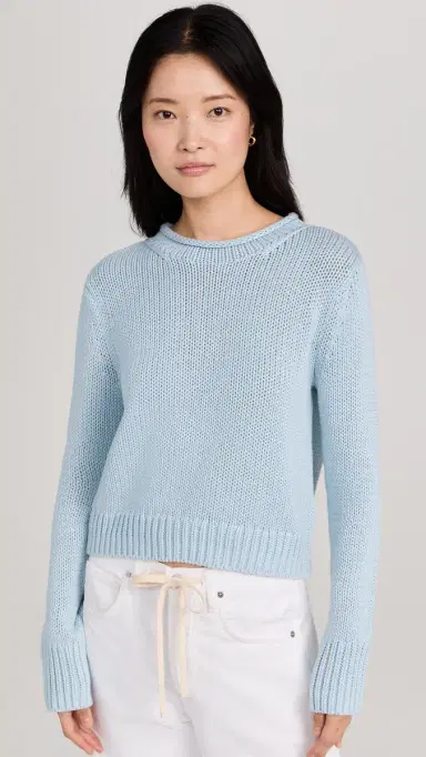 La Ligne Solid Mini Marina Sweater Light Blue | Thumbnail 2