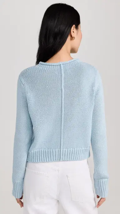 La Ligne Solid Mini Marina Sweater Light Blue | Thumbnail 3