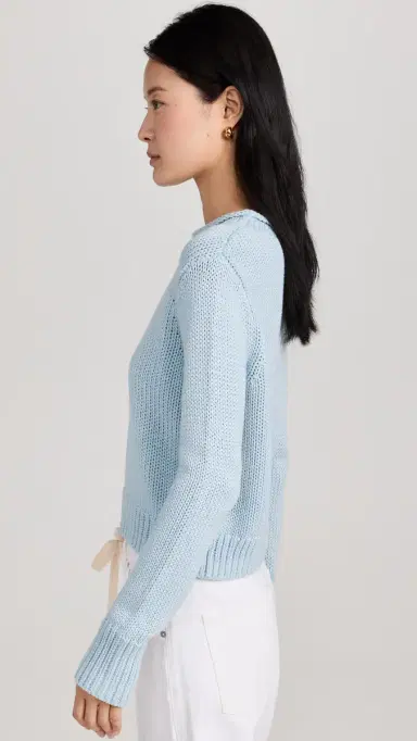 La Ligne Solid Mini Marina Sweater Light Blue | Thumbnail 4