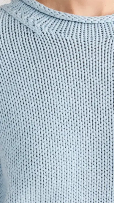 La Ligne Solid Mini Marina Sweater Light Blue | Thumbnail 6