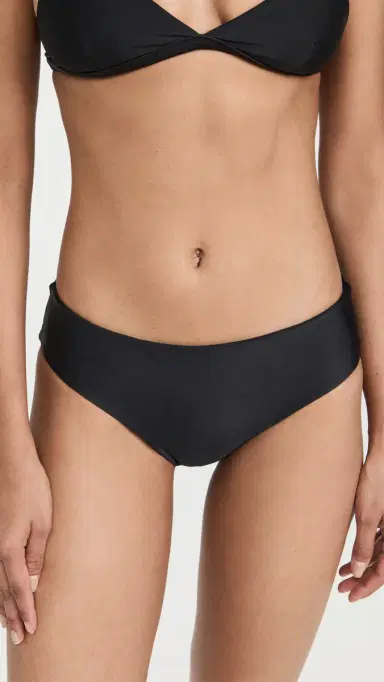 MIKOH Cruz Bay Full Coverage Bikini Bottoms Noir | Thumbnail 2