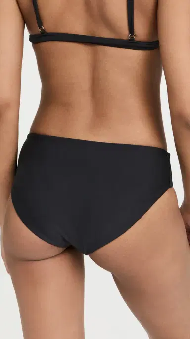 MIKOH Cruz Bay Full Coverage Bikini Bottoms Noir | Thumbnail 3