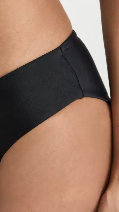 MIKOH Cruz Bay Full Coverage Bikini Bottoms Noir | Thumbnail 6