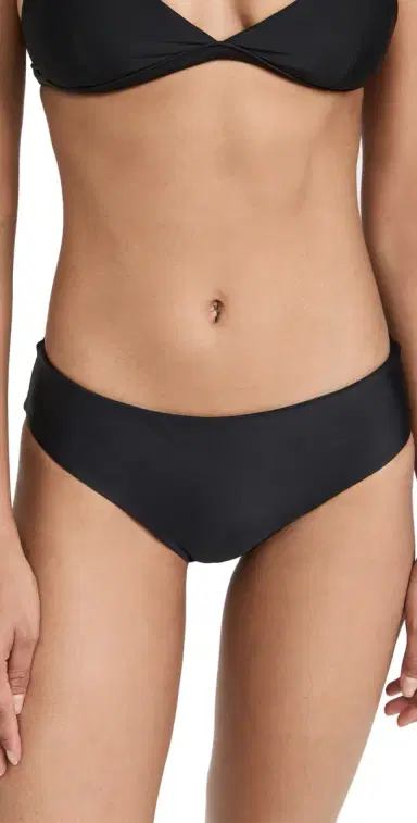 MIKOH Cruz Bay Full Coverage Bikini Bottoms Noir | Thumbnail 1