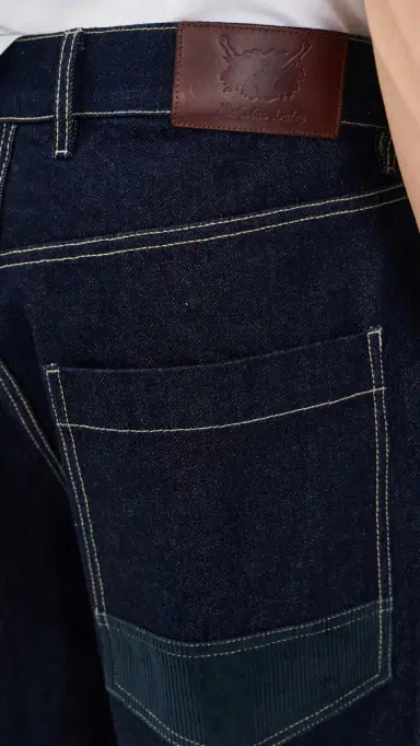 Nicholas Daley Five Pocket Jeans Dark Indigo | Thumbnail 6 Nicholas Daley Five Pocket Jeans Dark Indigo | Thumbnail 6