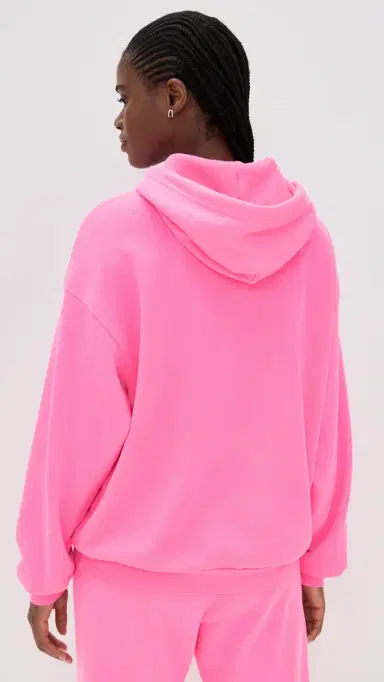 Aviator Nation Relaxed Logo Pullover Hoodie Neon Pink S | Thumbnail 3